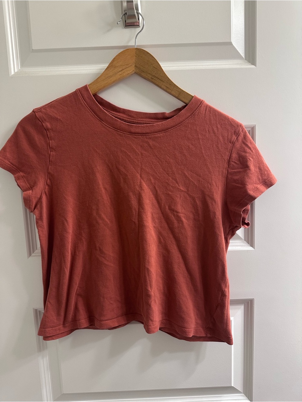 American Eagle Outfitters Rust Short Sleeve Crew Tee